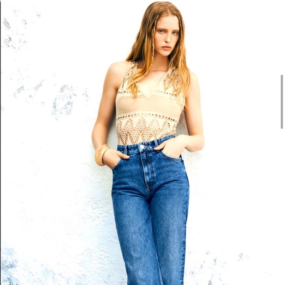 Zara NWT Perforated Bodysuit - Picture 6 of 13